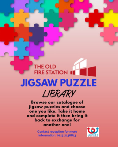 JIGSAW PUZZLE LIBRARY Wednesdays & Thursdays 1-5pm Image